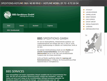 Tablet Screenshot of bbs-spedition.de